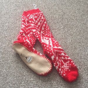 American Eagle Knit Slipper Socks